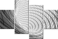 140CM 70 OBRAZ SZARY WIR ŚCIENNY