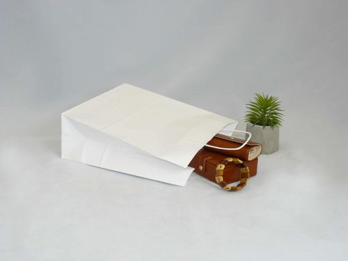 Torba papierowa biała A424/25 x 11 x 32 cm na Arena.pl