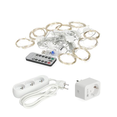 Kurtyna 300 LED 3x3m 8 funkcji z pilotem gniazdko SMART +przedłużacz na Arena.pl