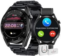 smartwatch giewont vertex smartcall gw450-2 carbon/carbon leather