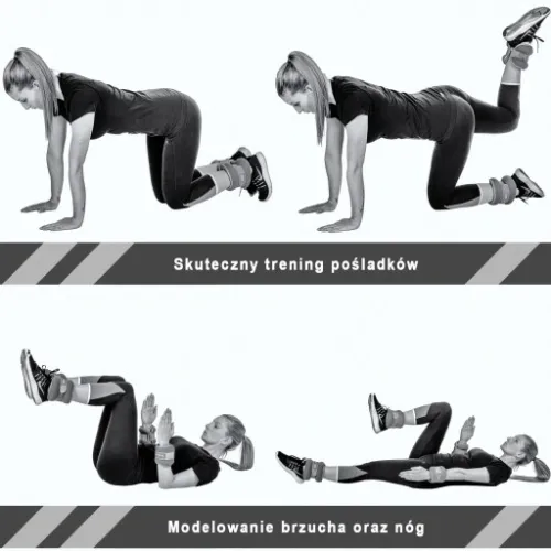 REGULOWANE OBCIĄŻNIKI NEOPRENOWE 2x 2 KG RĘCE NOGI na Arena.pl