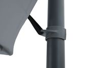 PARASOL duży OGRODOWY składany BOCZNY SANTORINI z wysięgnikiem SZARY 3m 300