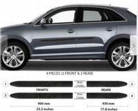 Audi Q3 2015-2018 - Listwy CZARNE Boczne Drzwi