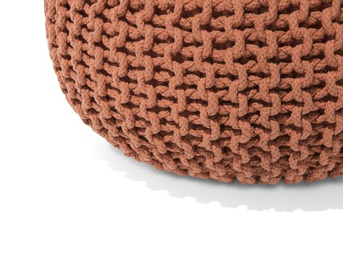 Puf 50 x 35 cm brązowy CONRAD na Arena.pl