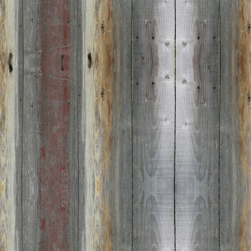 Tapeta Kolorowe Drewniane DESKI Wzór 3D do Salonu na Arena.pl