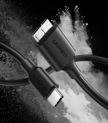 kabel przewod usb-c - micro usb-b superspeed 3.0 1m czarny na Arena.pl