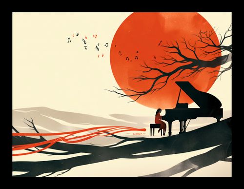 Plakat 20x15cm Pianistka na Arena.pl