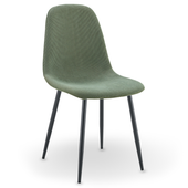 Krzesło sztruksowe Monica oliwka czarne nogi kuchnia salon jadalnia