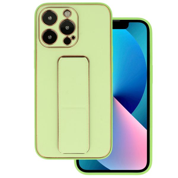 TEL PROTECT Leather Luxury Stand Case do Iphone 11 Pro Miętowy zdjęcie 1