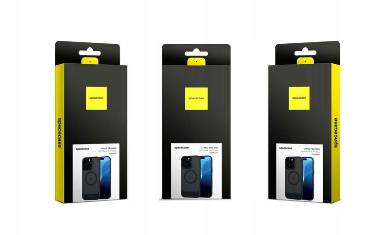 Spacecase Stand Pro Mag Iphone 16 Pro Max Black zdjęcie 14