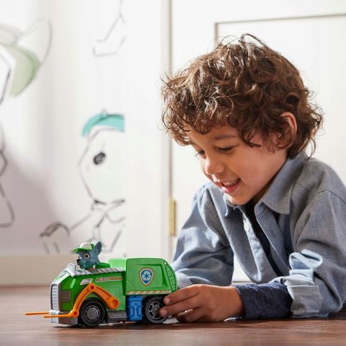 PSI PATROL FIGURKA ROCKY + POJAZD ŚMIECIARKA na Arena.pl