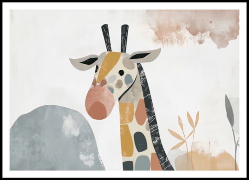 Plakat 100x70cm Żyrafa Bambino na Arena.pl