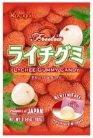 Frutia Lychee Gummy, żelki o smaku liczi 102g - Kasugai