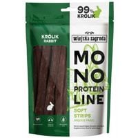 przysmaki dla psa królik monoproteinowe miękkie paski wiejska zagroda 100g