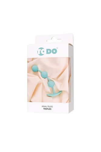 todo by toyfa anal plug triplex, silicone, mint, 15 cm, o 2.5 cm na Arena.pl