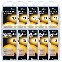 Duracell 13 Hg0 Baterie do aparatów słuchowych x60