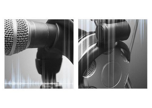 Obraz Na Płótnie - Mikrofon Studio - 160X85 Cm - Ea160X85-2549 na Arena.pl