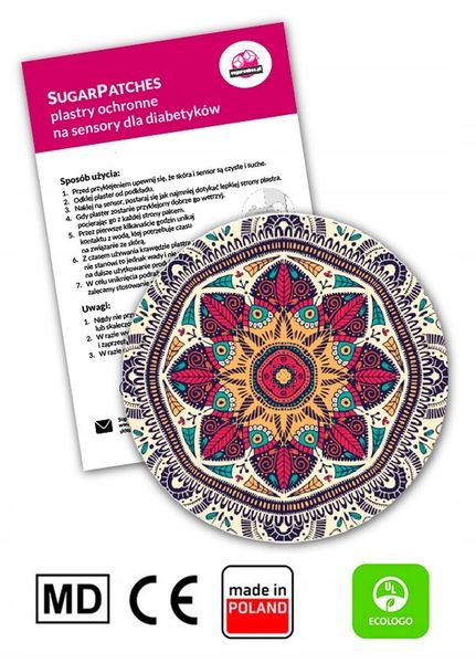 Plastry ochronne na Freestyle Libre 2 - wzór Mandala 2 zdjęcie 2