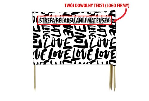 PARAWAN PLAŻOWY Napisy LOVE z indywidualnym napisem 5 PANELI 58.5 na Arena.pl