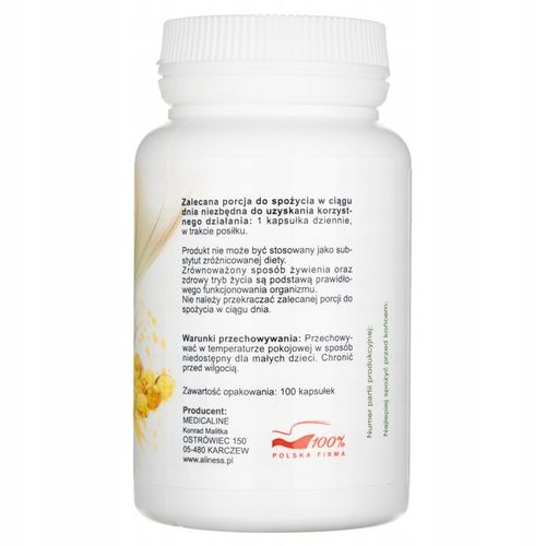 Aliness Naturalna Witamina E 400IU D-alfa-tokoferyl MŁODOŚĆ PŁODNOŚĆ 100kap na Arena.pl