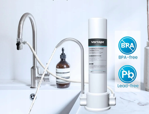 System Filtracji Wody na Kran Redukcja Chloru Metali 21x20 cm Biały ABS na Arena.pl