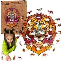 puzzle drewniane eko 64 el. lew afrykański a4 puza4-00706