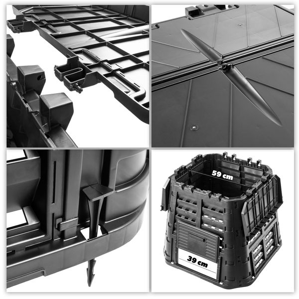 KOMPOSTOWNIK MODUŁOWY CAŁOROCZNY MROZOODPORNY 480L zdjęcie 8
