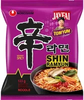 Oryginalna zupa Shin Ramyun Tom Yum Jayfai, bardzo ostra 123g - Nongshim