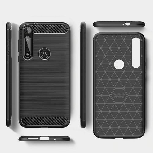 Pancerne etui Back Case Carbon do Motorola One Macro czarny na Arena.pl