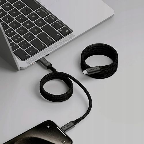 Kabel Momax USB typ C - USB typ C 1 m beżowy na Arena.pl