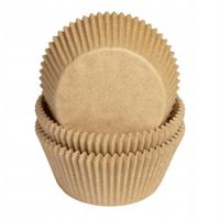 FOREMKI PAPILOTKI Naturalne Boho Kraft 50x30 mm 100 szt