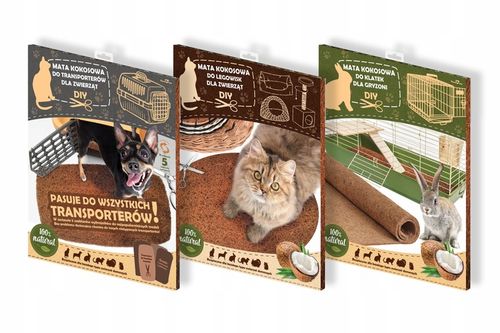 MATA KOKOSOWA PODŁOŻE JAK ŻWIREK DO KLATKA KOJEC DLA KRÓLIKA ŚWINKI XXL na Arena.pl