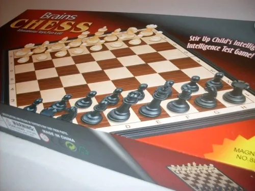 SZACHY i WARCABY magnetyczne DUŻE 30x30 DREWO na Arena.pl