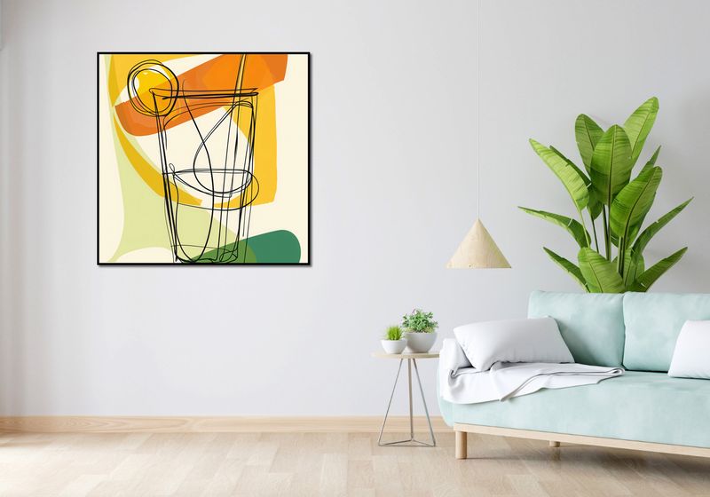 Plakat 100x100cm Koktajl Artystyczny zdjęcie 4