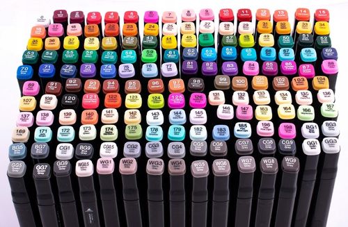 MARKERY ALKOHOLOWE 168 SZT Flamastry Mazaki Pisaki Dwustronne Pro + TORBA na Arena.pl