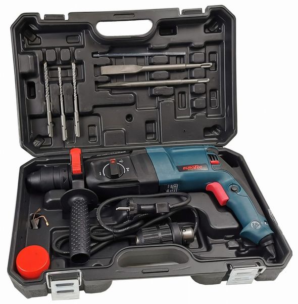 MŁOTOWIERTARKA WIERTARKA MŁOT UDAROWY 2600W SDS+ ZESTAW + WALIZKA MOCNA zdjęcie 2