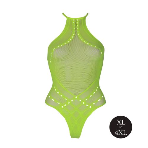 body with halter neck - neon green - xl/xxxxl na Arena.pl
