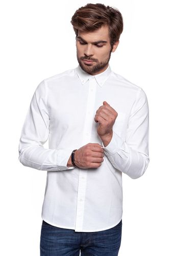 WRANGLER LS BUTTON DOWN SHIRT WHITE W5874BM12 S na Arena.pl