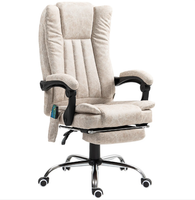 Fotel biurowy z funkcją masażu i ogrzewania podnóżek regulowany