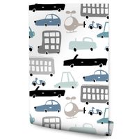 Tapeta Dla Chłopca SAMOCHODY Skutery Helikoptery