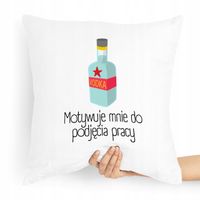 Poduszka Budowlańca Motywuje Mnie Do Pracowania Z Nadrukiem Ze Zdjęciem