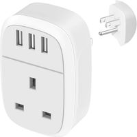 Adapter UK na US Gniazdo Usb Podróżny Lekki