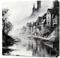 Obraz 70x70cm Mglisty Refleks