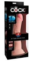 king cock plus 20 cm jasny - model anatomiczny z przyssawką, tpe
