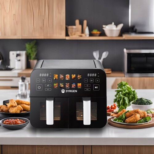 Frytkownica Beztłuszczowa Air Fryer BYRGEN 9L dwukomorowa 2400W na Arena.pl