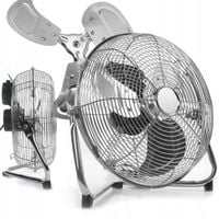 wentylator mocny metalowy 30 cm ze stali nierdzewnej 55w srebrny regulacja
