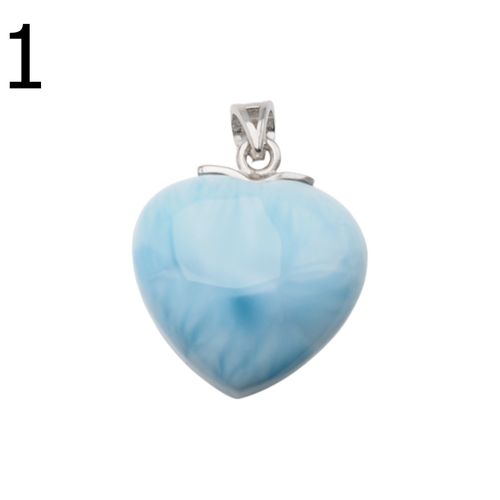 Zawieszka - larimar serce w srebrze rodowanym 4 na Arena.pl