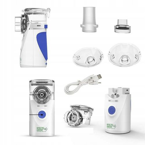 INHALATOR NEBULIZATOR Siateczkowy DLA DZIECI DOROSŁYCH przenośny CICHY MPRO na Arena.pl