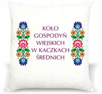 FOTO PODUSZKA koło gospodyń wiejskich KGW + twój napis grafika nazwa