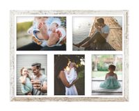 Ramka na 5 zdjęć Hekla 40x50x5 MDF galeria zdjęć bielona sosna 1szt.